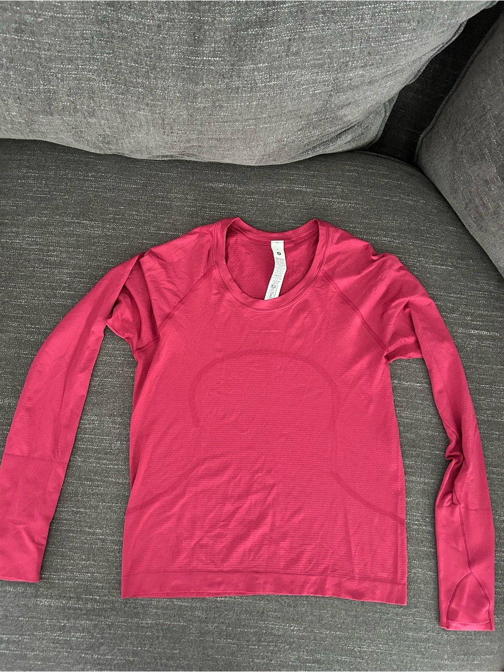 Lululemon Swiftly Tech Long Sleeve Shirt Pink Size 8
